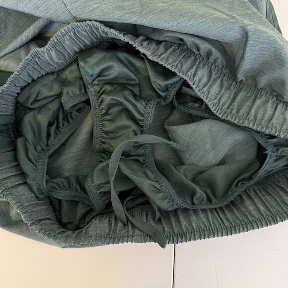 Nike Dri-Fit Womens Brief Lined Running Shorts Green 3” - S - Picture 5 of 9